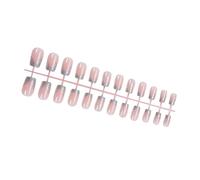 Lot de 24 faux ongles à presser à pointe française - Design élégant à paillettes argentées, application facile et réutilisable, parfaits pour les fêtes, les mariages, les bals de fin d'année, les