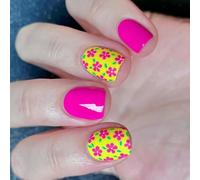 Lot de 24 faux ongles à presser avec pointe carrée en acrylique