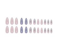 Lot de 24 faux ongles à presser avec pointe française à coller sur une manucure artificielle confortable pour un usage quotidien manucure tendance pour femme