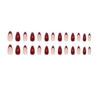 Lot de 24 faux ongles à presser en forme d'amande