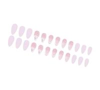 Lot de 24 faux ongles à presser en forme d'amande - Cadeau pour femmes et filles