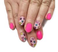 Lot de 24 faux ongles à presser en forme d'amande - Cadeau pour femmes et filles
