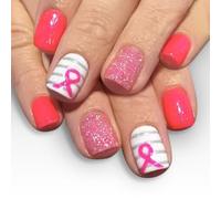 Lot de 24 faux ongles à presser pour mariage, fête, etc