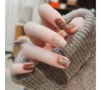 Lot de 24 faux ongles artificiels à paillettes pour le jour de la Saint-Valentin - Pour un look sophistiqué