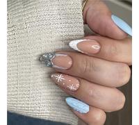 Lot de 24 faux ongles artificiels en ABS pour fêtes, voyages et occasions spéciales