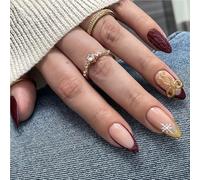 Lot de 24 faux ongles artificiels en ABS pour fêtes, voyages et occasions spéciales