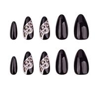 Lot de 24 faux ongles brillants à coller sur les ongles - 12 tailles - Conseils pour le bricolage - Décoration artistique