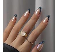 Lot de 24 faux ongles brillants en acrylique - Pour une application facile