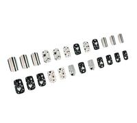 Lot de 24 faux ongles carrés à coller - Faux motifs français - Cadeaux pour femmes et filles - Pour la Saint-Valentin