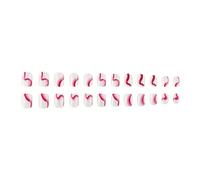 Lot de 24 faux ongles carrés à coller sur les ongles, faux ongles, cadeaux pour femmes et filles