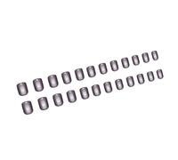 Lot de 24 faux ongles courts œil de chat à presser faciles à porter, couverture complète à coller, convient aux femmes tendance