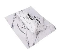 Lot de 24 faux ongles courts ronds à coller - Motif fleurs - Pointe française - Brillants - À presser - Pour femme