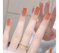 Lot de 24 faux ongles élégants avec nœud papillon pour femmes et filles