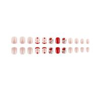 Lot de 24 faux ongles en acrylique à coller en forme de cœur pour améliorer votre style pour les mariages et les fêtes