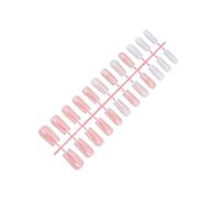 Lot de 24 faux ongles longs carrés à coller sur les ongles en acrylique brillant Motif flocon de neige