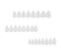 Lot de 24 faux ongles ovales à pois noirs - Construction ABS facile à utiliser - Port rapide pour les femmes occupées - À presser sur les ongles pour femmes