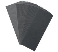Lot de 24 feuilles de papier abrasif humide et sec, grain 1000 à 3000, papier émeri imperméable, 3 types de feuilles abrasives, papier abrasif pour bois, meubles, métal, polissage automobile, 22,9 x