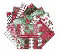 Lot de 24 feuilles de papier de scrapbooking de Noël, 30 x 30 cm, double face pour scrapbooking, origami, journal, fabrication de cartes, album photo, décoration d'album photo (oiseau rouge, 30 x 30