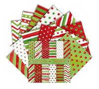 Lot de 24 feuilles de papier de scrapbooking de Noël, 30 x 30 cm, double face pour scrapbooking, origami, journal, fabrication de cartes, album photo (pois et rayures, 30 x 30 cm)