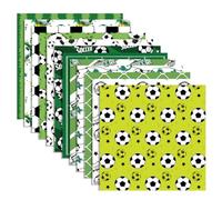 Lot de 24 feuilles de papier de scrapbooking sur le thème du football pour scrapbooking, journal, planificateur, album, carte d'invitation, accessoires de planification créative