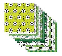 Lot de 24 feuilles de papier décoratif sur le thème du football - 30 x 30 cm - Pour scrapbooking, journal, album photo, artisanat, embellissement, planificateur d'étudiant, décorations