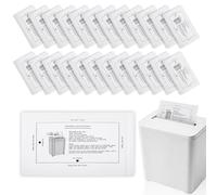 Lot de 24 feuilles de papier huilé pour déchiqueteuse pour tous les modèles de déchiqueteuses, nettoie et lubrifie les lames, évite l'encrassement du papier