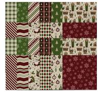 Lot de 24 feuilles de papier Noël double face vintage 30, 5 x 30, 5 cm pour scrapbooking, journaux, fabrication cartes et albums bricolage