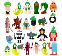 Lot de 24 Figurines Italiennes Brainrot,Tung Tung Sahur Mini Figurines Brainrot Italien,3D Brain Rot Figurine de Collection Cadeau Créatif pour Collection Décoration Enfants Et Fans (B)