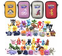 Lot de 24 figurines Pokémon de 2-3 cm, jouets en vrac, mini-poupées anime, petites figurines de monstres de poche, cadeaux d'anniversaire Bag-19