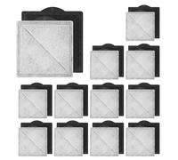 Lot de 24 filtres de rechange pour fontaine à eau pour chat Petsafe Premier, Outlast Pumpless, Ion-X et Viva, double filtration, carré (noir)