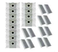 Lot de 24 filtres en microfibre et sacs à poussière compatibles avec ECOVACS pour DEEBOT X9 Pro, OMNI, T80, X8, installation facile, maintient une performance d'aspiration optimale