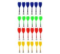 Lot de 24 fléchettes magnétiques de sécurité en plastique de rechange pour jeu de fléchettes magnétique intérieur ou extérieur