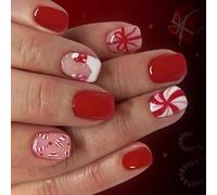Lot de 24 flocons de neige rouges à paillettes pour fête de Noël
