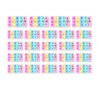 Lot de 24 gommes à effacer en forme de chiffre, gommes amusantes pour salle de classe, addition, soustraction, multiplication, division marquées