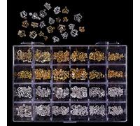 Lot de 24 grilles 3D pour ongles brillants - Cristaux - Pierres précieuses - Pour manucure - Bijoux pour ongles