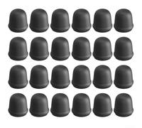 Lot de 24 housses de pieds de chaise avec boîtier en silicone sans couture et fond en feutre de qualité supérieure pour réduire le bruit de glissement et le marquage (noir + feutre)
