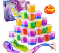 Lot de 24 Kits de Slime Galaxie pour Enfants, Extensible et Non Collant, Jouet pour garçons et Filles de 5 à 12 Ans