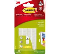Lot de 24 languettes adhésives Tableaux, blanc