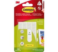 Lot de 24 languettes adhésives Tableaux COMMAND, blanc