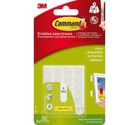 Lot de 24 languettes adhésives Tableaux, blanc