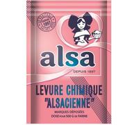 LOT DE 24 - Levure chimique alsacienne ALSA 8 sachets de 11 g