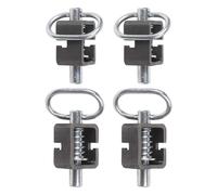 Lot de 24 loquets de portail de remorque robustes à ressort pour portails de remorque en métal avec mécanisme de verrouillage sécurisé pour rampe de benne basculante (4 pièces)