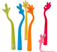 Lot de 24 Mignons Kawaii Stylo à Bille,Stylos Rigolos Drôle,À Bille Expression Gel Stylo Flexible Bent Stylo D'expression Twisted Finger Pen,pour Enfants à La Papeterie,aux Aadeaux d'étudiants