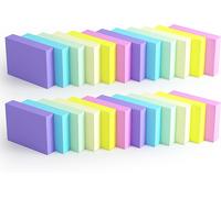 Lot De 24 Mini Blocs De Notes Adhésives De 3,8 X 5,1 Cm,80 Feuilles/Bloc,Pour Petits Rappels Dans Les Bureaux,Les Écoles Et Les Ménages (38 X 51 Mm) Couleurs Pastel