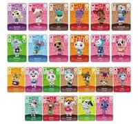 Lot de 24 Mini cartes NFC compatibles avec Animal Crossing sur Switch. Rares villageois séries 1 à 4 avec étui de rangement Marque Générique G