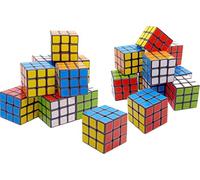Lot de 24 Mini Cubes Puzzle 3D (3 x 3 cm) | Petits Jouets Cadeaux pour Anniversaire Enfants, École et Fêtes, Surprises et Récompenses, Sachets Surprise, Jouets Amusants et Éducatifs
