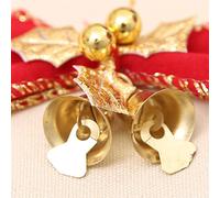 Lot de 24 mini nœuds rouges mignons à suspendre au sapin pour Noël (4 cm)
