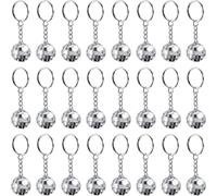 Lot de 24 mini porte-cl?s boule disco miroir Last Bachelorette r?tro ann?es 60 70 pour ensemble de faveurs