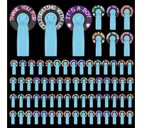 Lot de 24 mini ventilateurs portables en vrac pour invités avec batterie LED - Puissants ventilateurs personnels - Merci de célébrer avec nous - Cadeaux pour l'été, la plage, un mariage, une fête