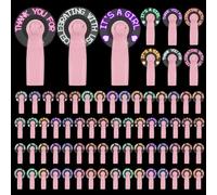 Lot de 24 mini ventilateurs portables en vrac pour invités avec batterie LED - Puissants ventilateurs personnels - Merci de célébrer avec nous - Cadeaux pour l'été, la plage, un mariage, une fête